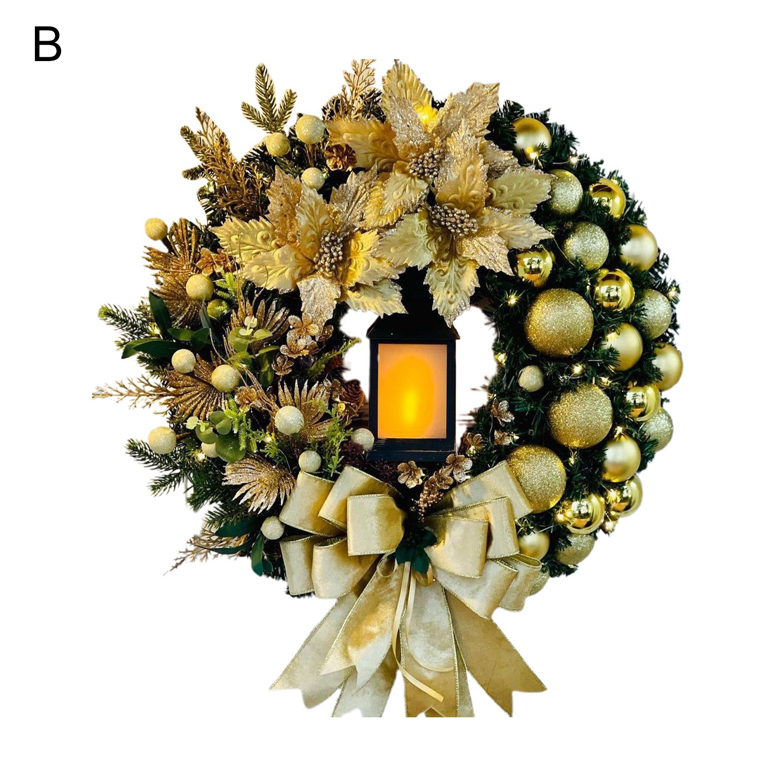 Christmas Ornament Fine Workmanship Xmas Holy Door Decoration Wreath