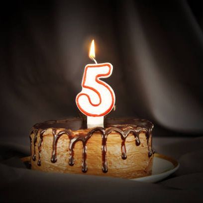 Colorful Number Birthday Party Candle