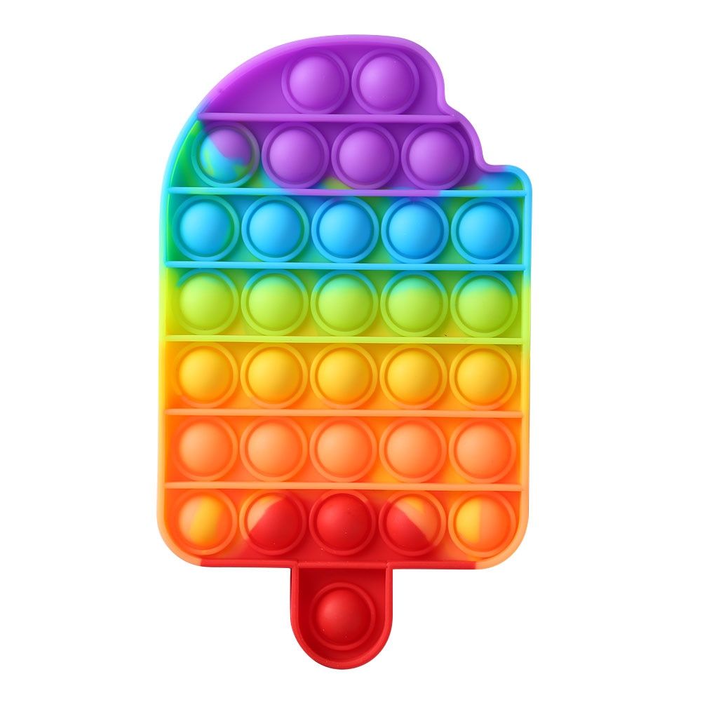 Ice Cream Fidget Toy Push Bubble Toys Rainbow  Kids brinquedos Autism Needs Antistress Toys for Children Christmas Gifts