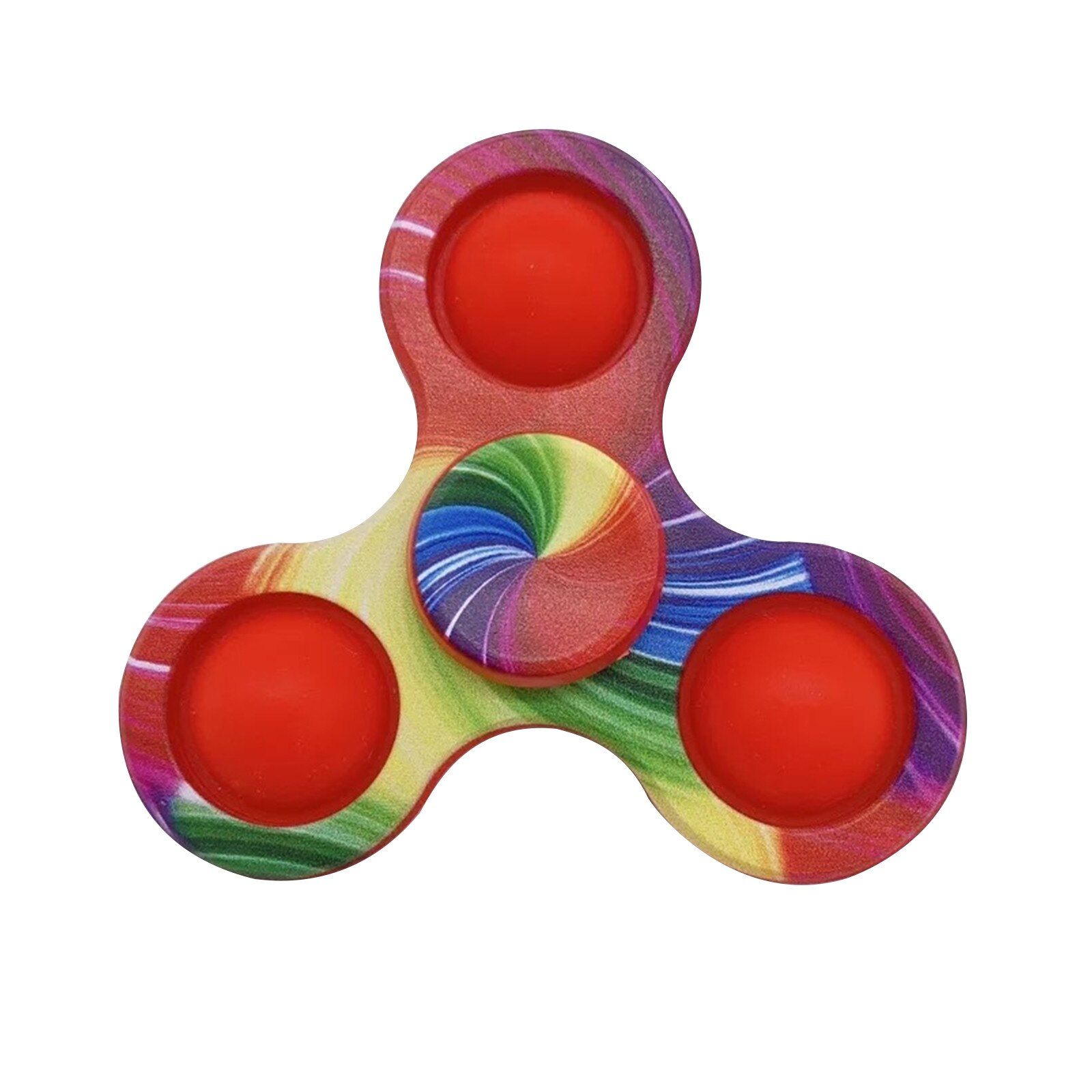 Rotatable Simple Dimple Fidget Spinner Anti Stress Toys  popite Push Bubble Sensory Toy Kids  Early Education Autism