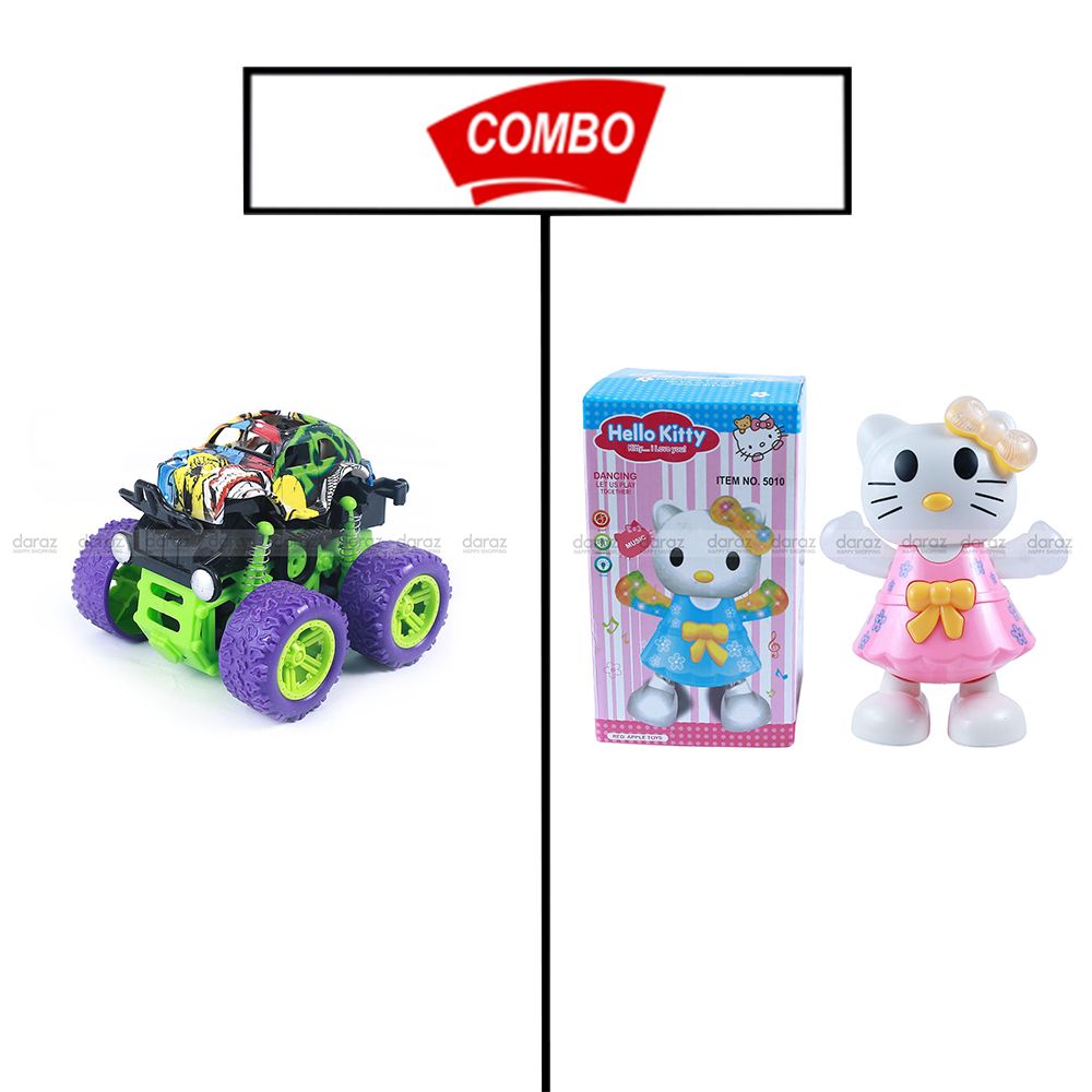 DIRT SPORTS CAR & HELLO KITTY COMBO