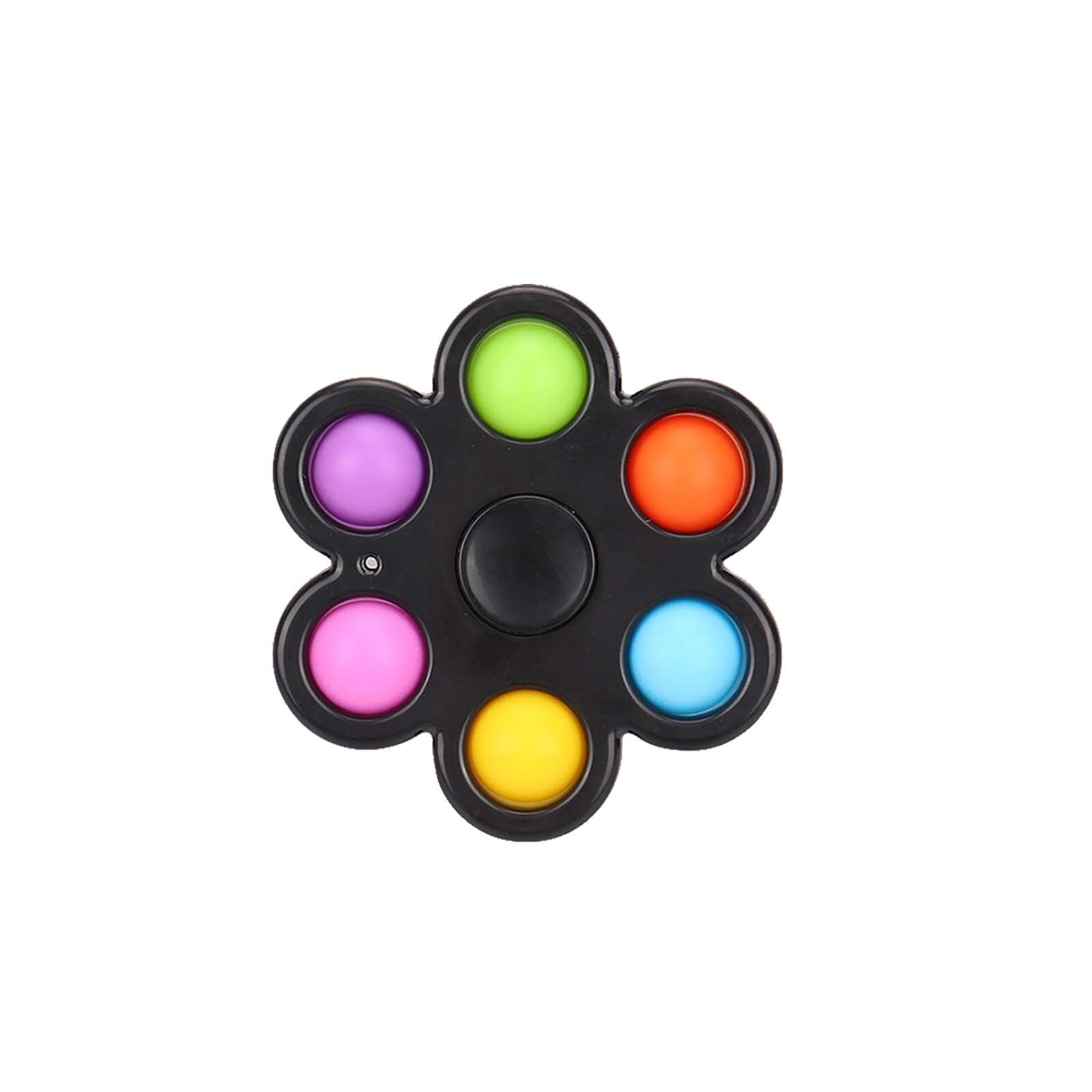 2021 Hot Simple Dimple Fidget Toys Pop Spinner Anti Stress  Keychain Hand Fidget Toys For Kids  Push Bubble Toys