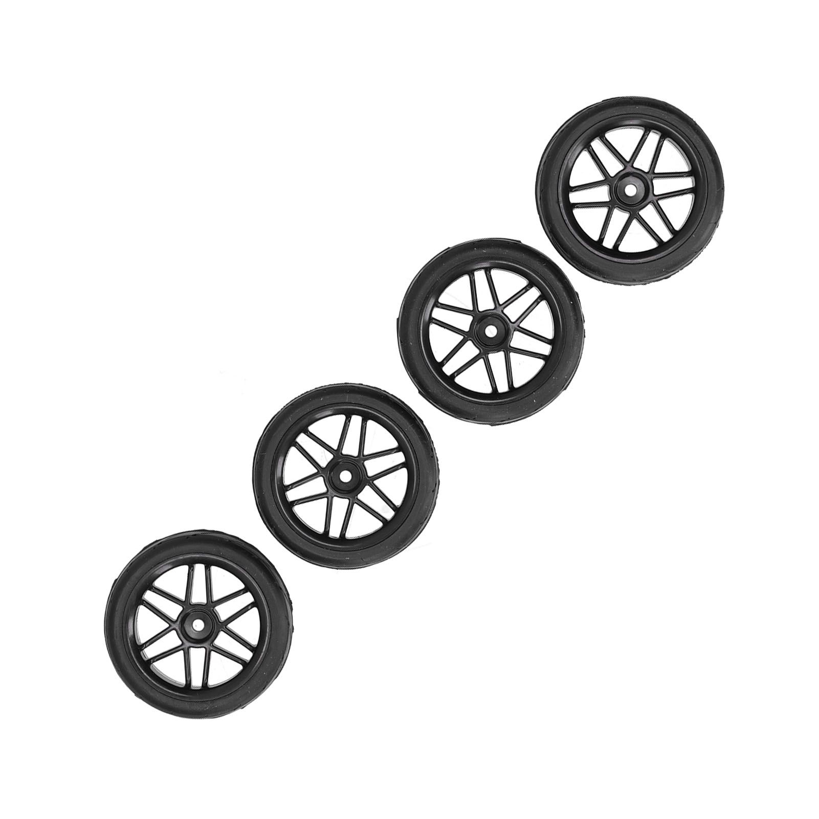 1/10 RC Car Tires Accessory Sturdy Rubber Replacement Plastic Wheels for Children HSP 94122/94123/TT01/WF06