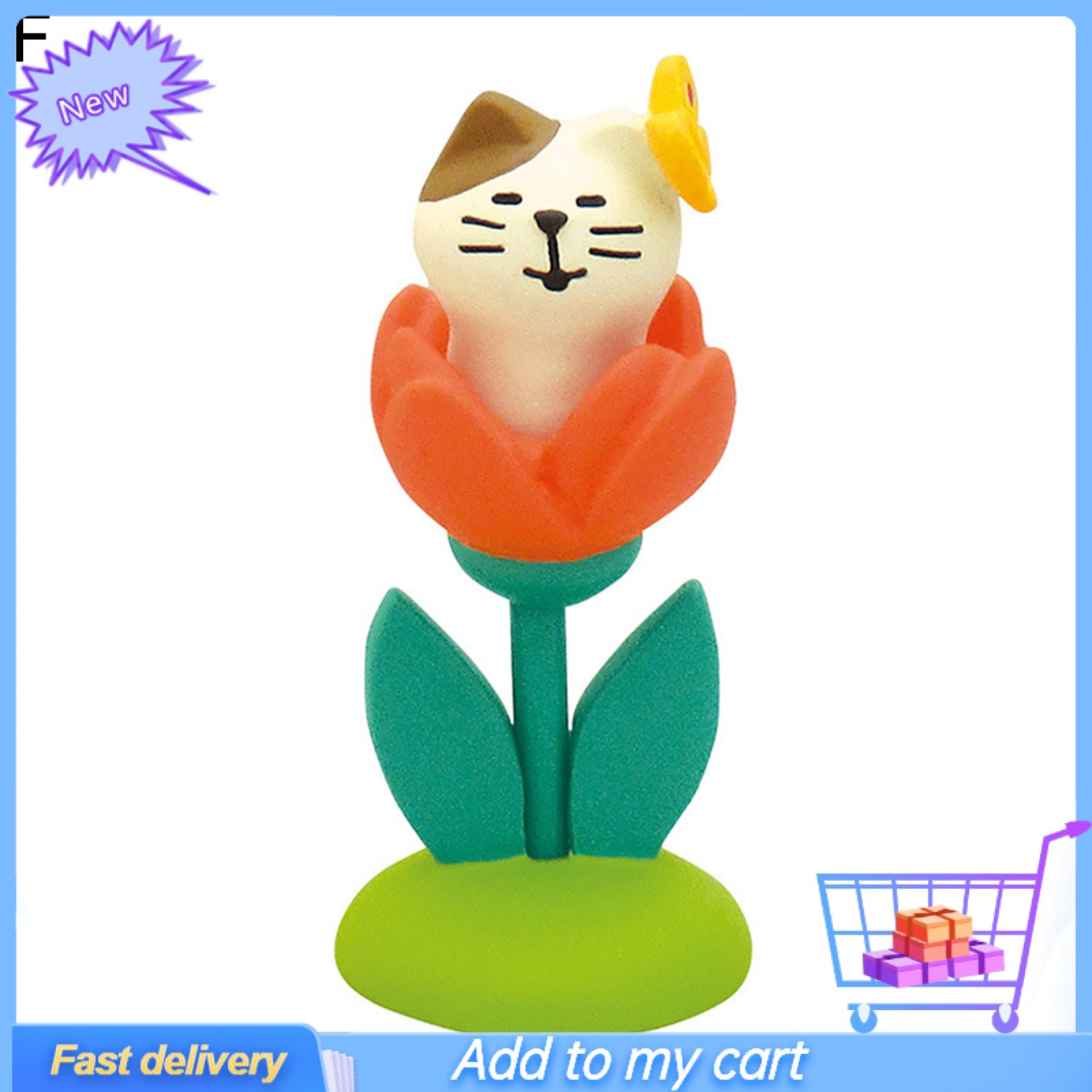 Ornament Model Creative Desktop Decor Resin Yard Garden Cat Frog Animal Shape Ornaments for Cake Decoration