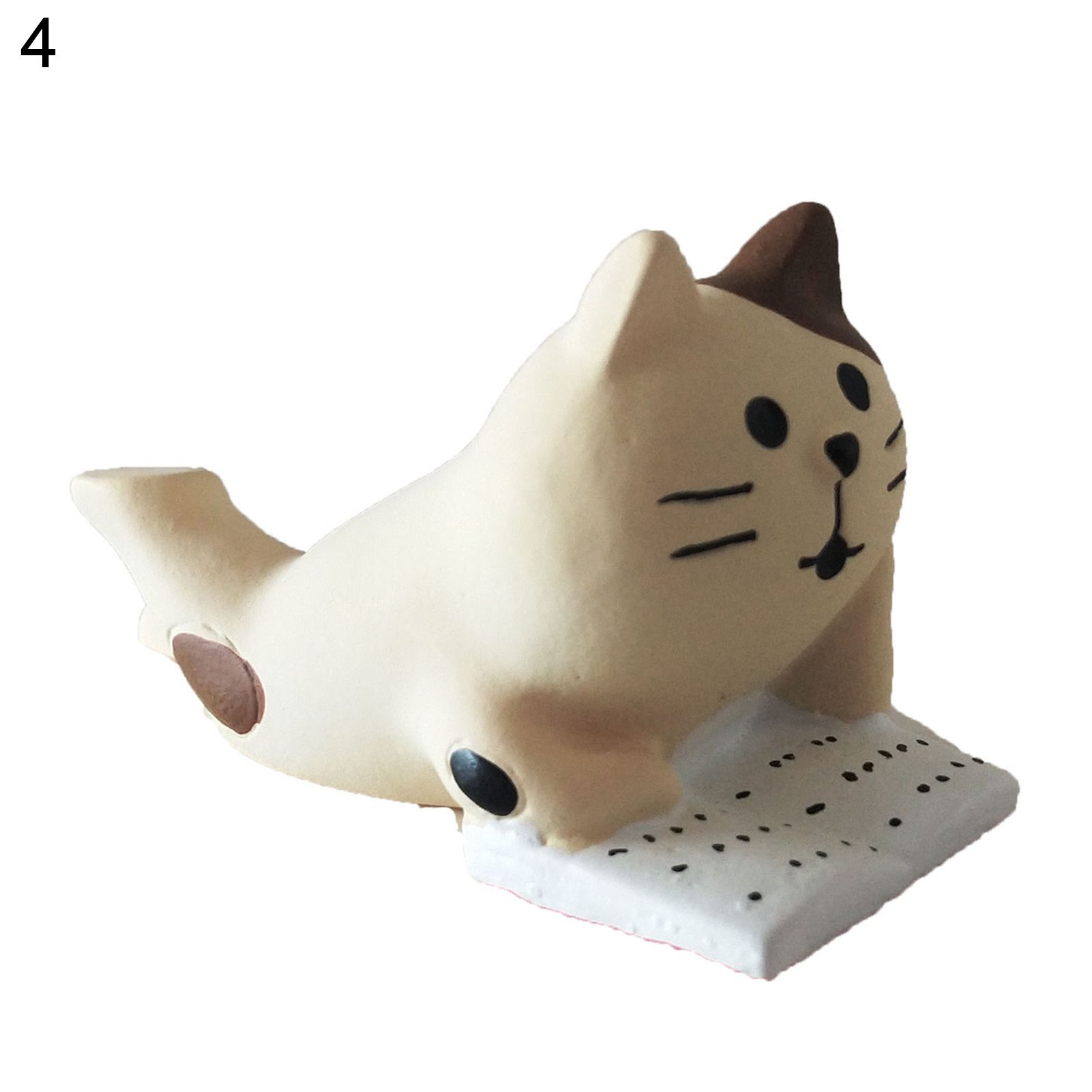 Mini Cat Model Small Garden Decor Resin Miniature Zakka Cat Figurine for Fun