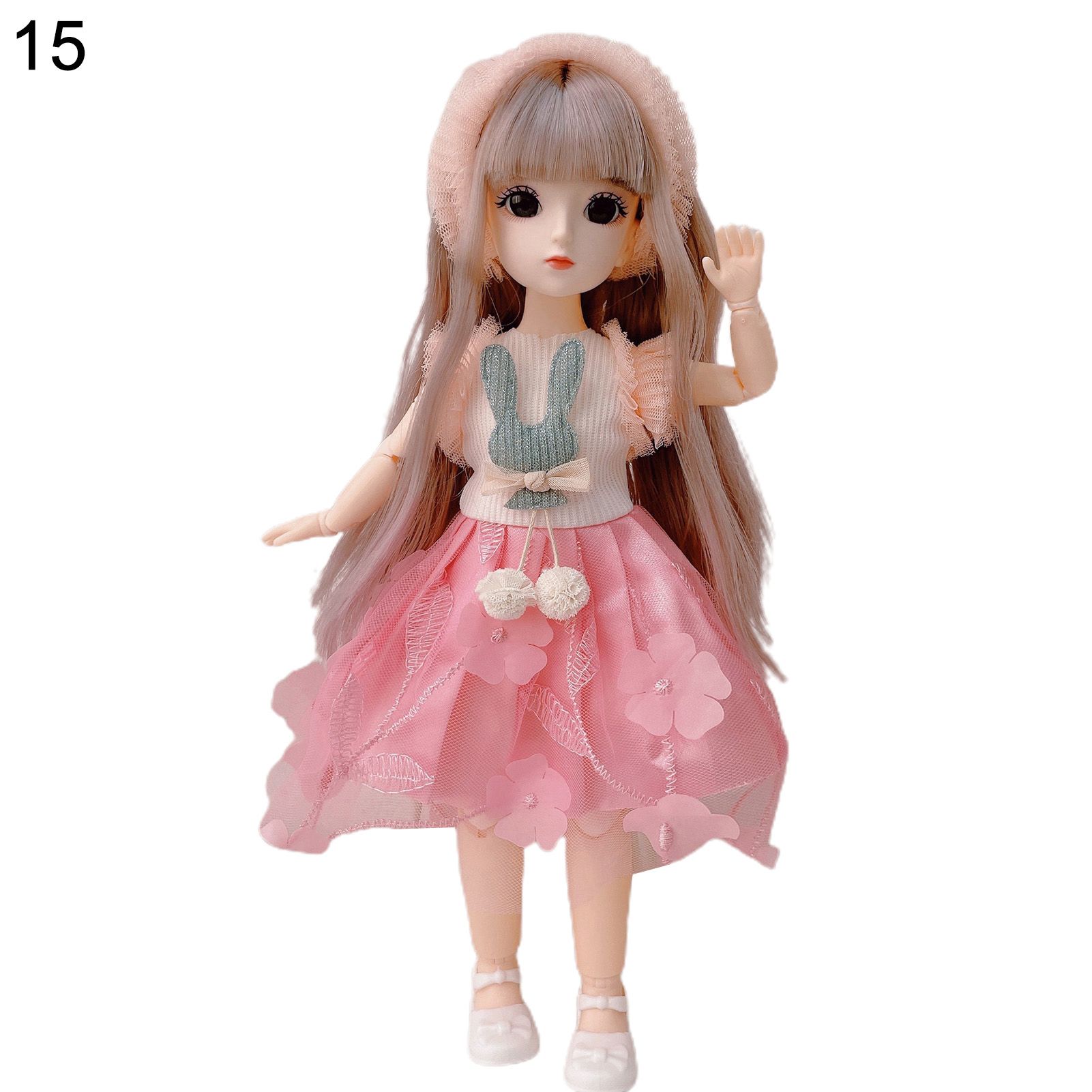 BJD Dolls Vivid Expression Smallest Detail Removable Joint 30cm Matte Face Ball Jointed Doll for Decor