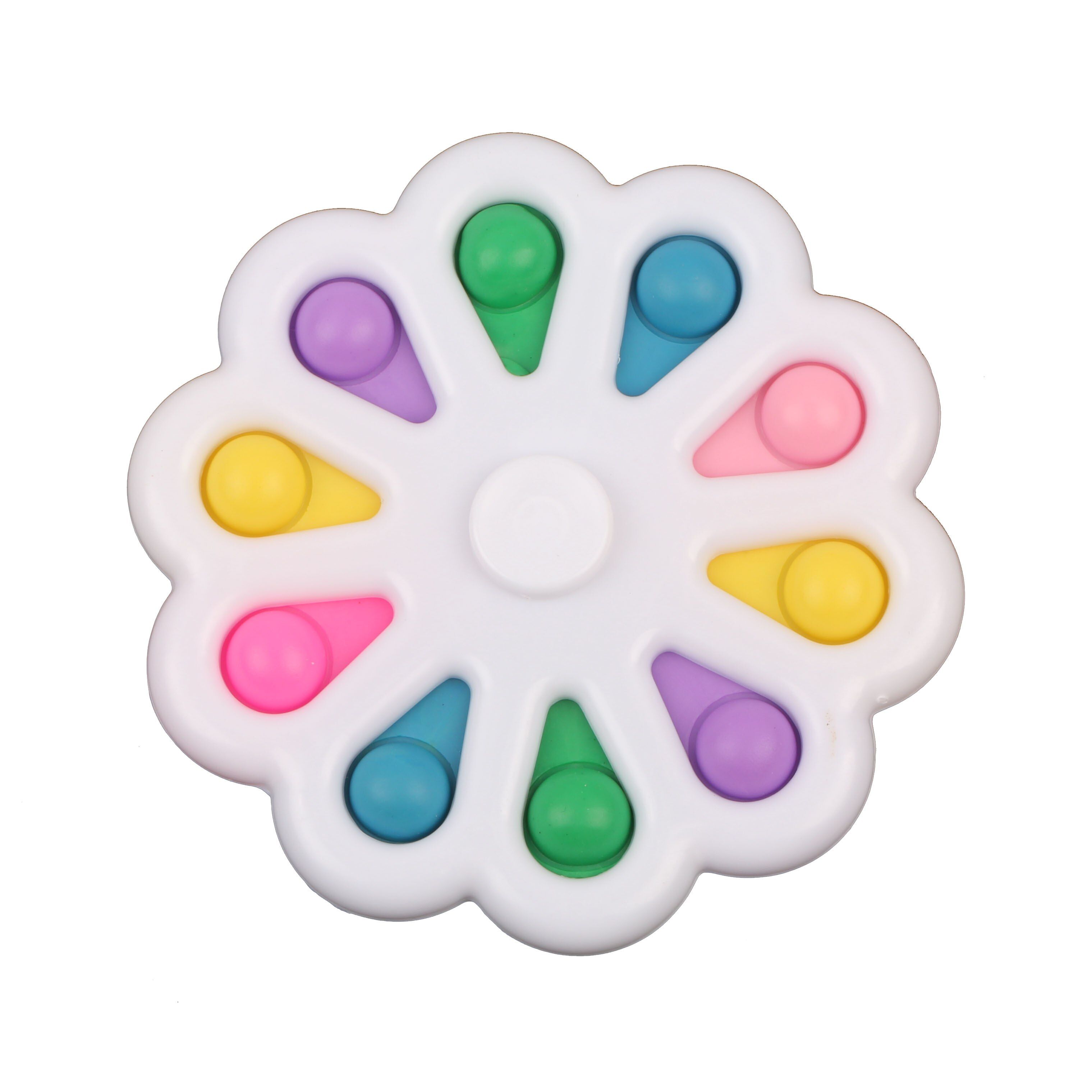 Simple Dimple Spinner Push Fidget Toy Anti Stress Pop Toy Anxiety  Toy Pop Sensory Stress Toys for Kids and  Games