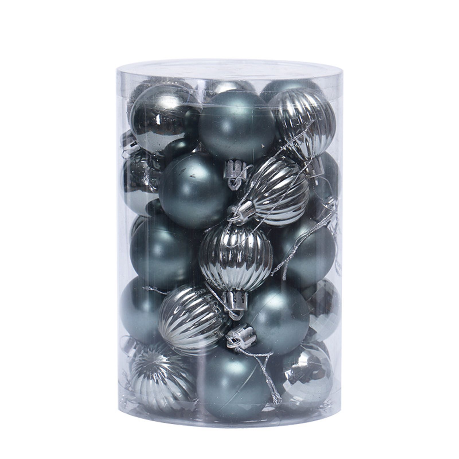 Ball Ornament Glossy Eye-catching Glitter Xmas Balls Decor