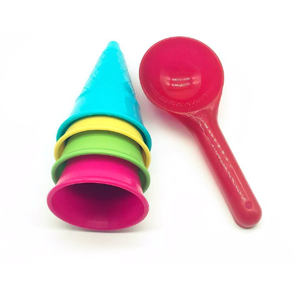 Sand Toy Ice Cream Mold Scoop Plastic Beach Toys For Children Kids