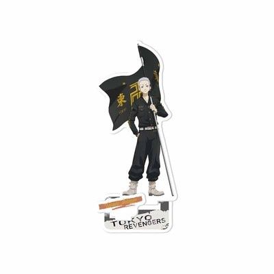 Japan Anime Tokyo Revengers Character Figure Stand 15cm Model Cosplay ManKen Takemichi Hinata Plate Acrylic Figure Props