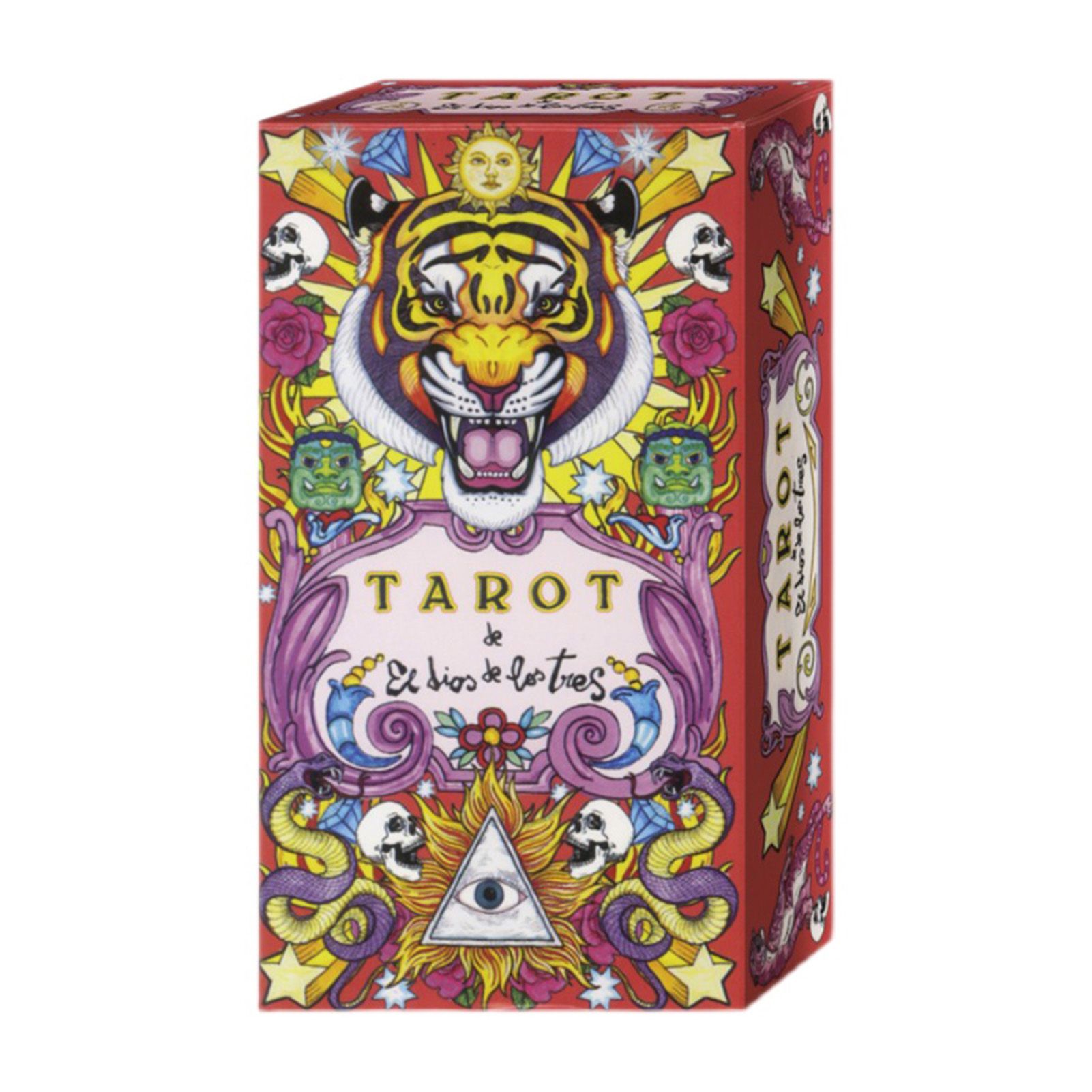 1 Set Novel Board Game Future Prediction Art Paper Fortune Telling Three Gods Tarot Cards for Party