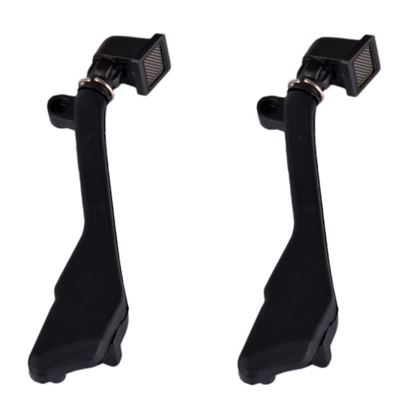 2X Black Rubber Snorkel for 1/10 RC Crawler Car Traxxas TRX-4 Defender TRX4 T4 Accessories