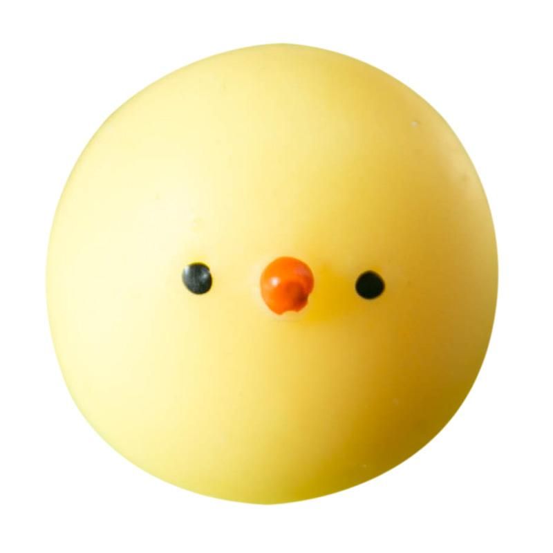 Honana Japan Mochi Yellow Chicken Toys Games Squeeze Stretchy Decompress Phone Strap Accessories Squishy Kids -