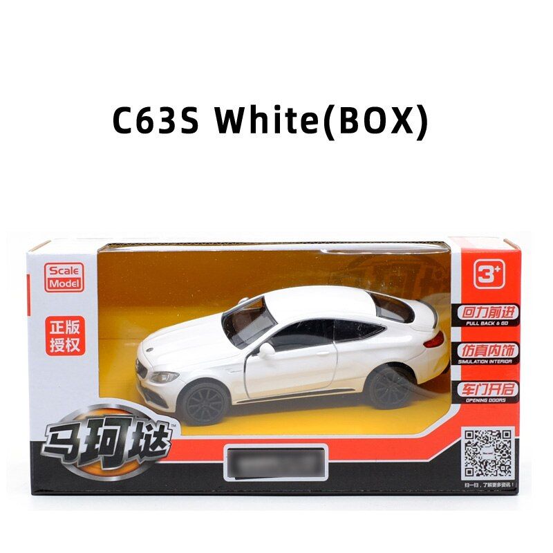 Arrival RMZ CITY 1:36 C63S/GTS Sports Car Alloy Diecast Car Model Toy With Pull Back For Children Gifts Toy Collection