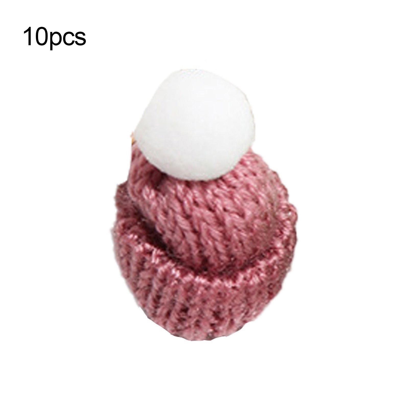 10Pcs Miniature Knitted Hat Scarf Clothing Accessories DIY Craft Doll Ornament