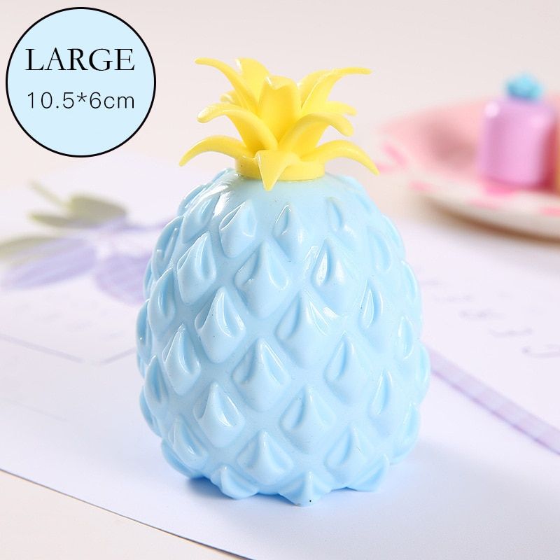 Fun Soft Pineapple Anti Stress Ball Stress Reliever Toy for Children  Fidget Squishy Antistress Transparen Sensory Toy Gift