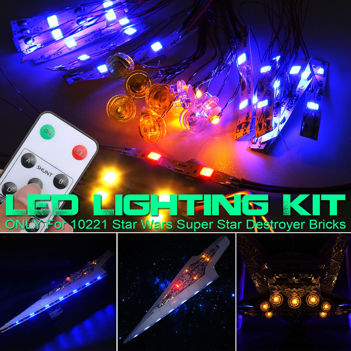 LED Light Lighting Kit ONLY For LEGO Toys Games 10221 Star Wars Super Star Destroyer Bricks -