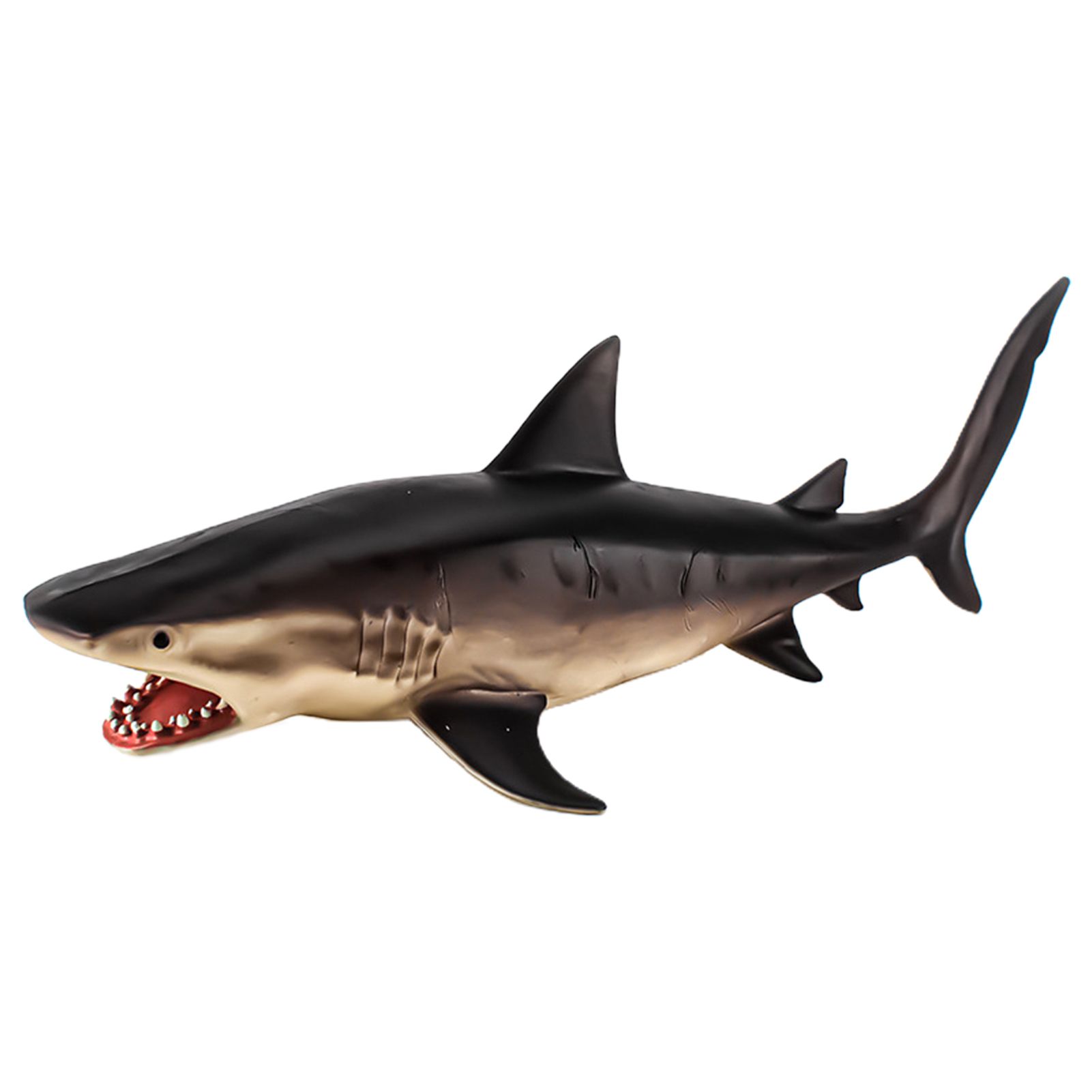 Tiger Shark Figurine Simulated PVC Wear-resistant Intelligence Development Tiger Shark Educational Toy for Children