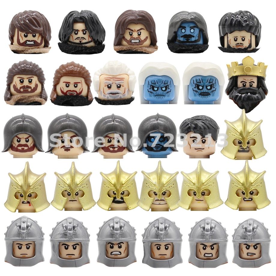 Feleph Single Jon Snow Figure Head Lannister Benjen Stark White Walker Wights Jeor Mormont Samwell Tarly Building Blocks Toys XP