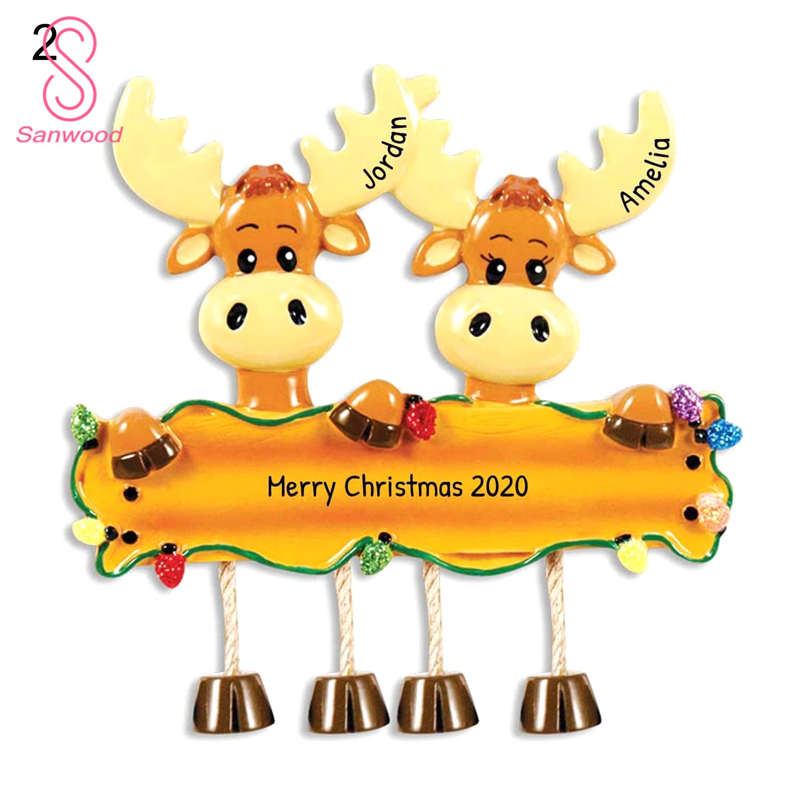 Christmas Pendant Charming Vintage Style Reindeer Pendant Decor