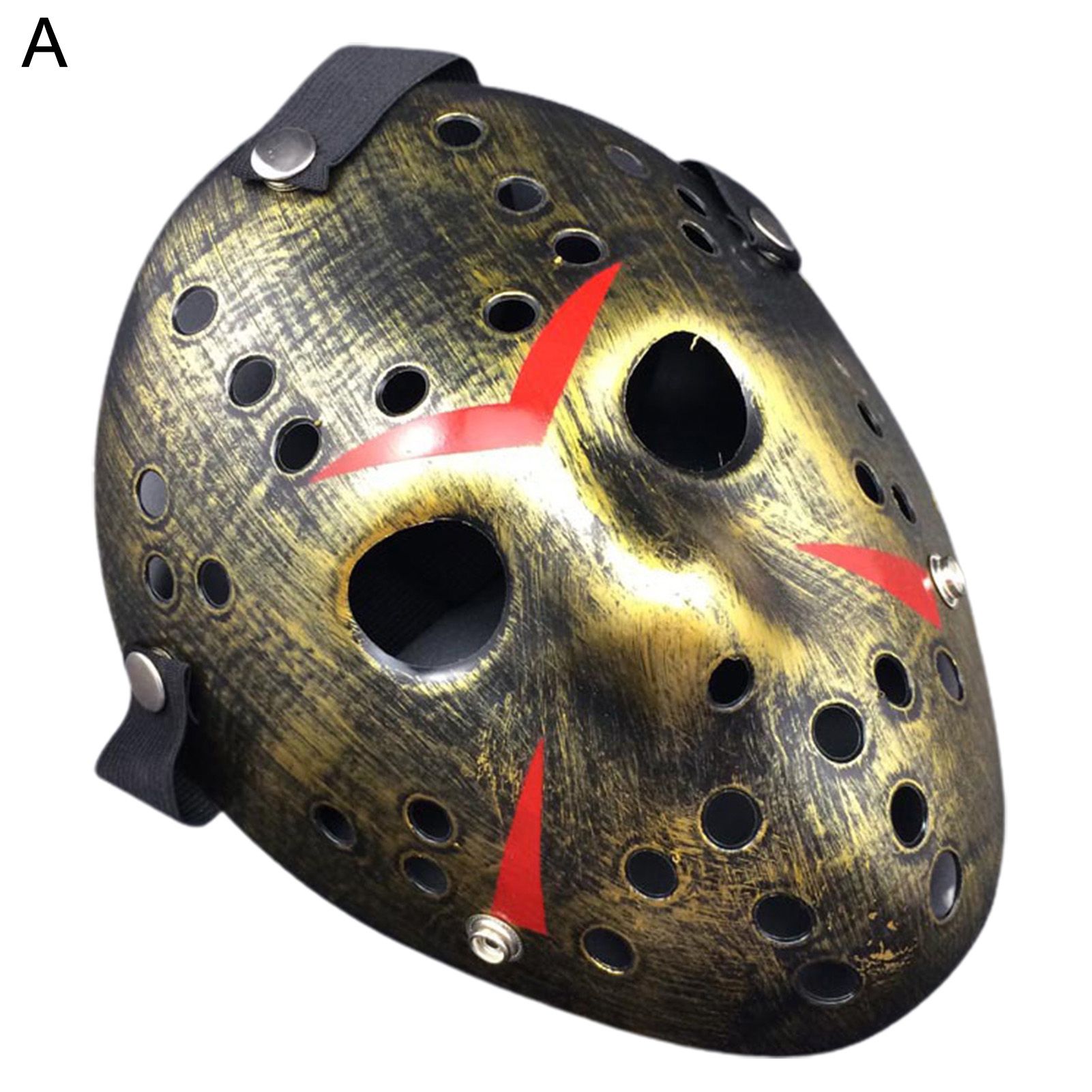 Childrenworld Halloween Masque Supplies Anti-fade Retro Gold Color Voorhees Masque