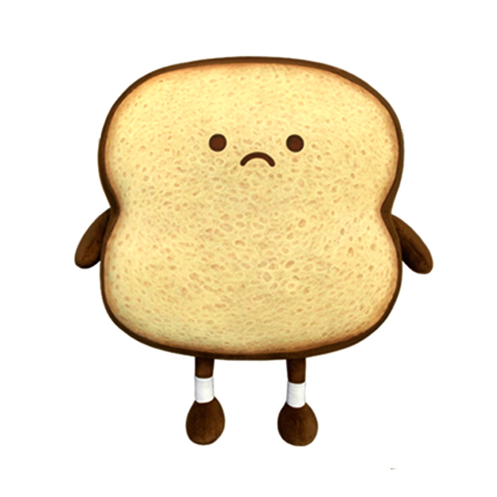 Soft Toast Slice Bread Design Plush Stuffed Toy Sofa Bedroom Sleep Pillow Decor