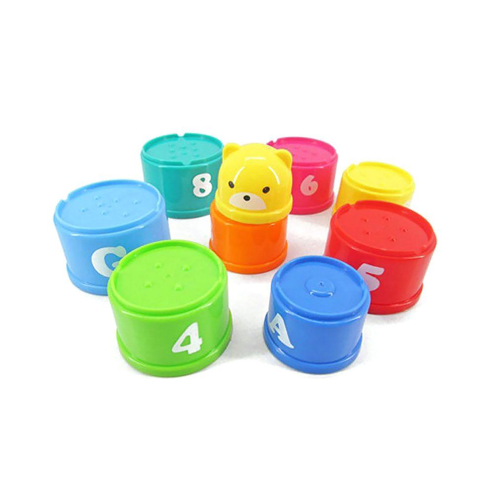 1 Set Stacking Cup Children'S Educational Toys Building Block Figures Letters