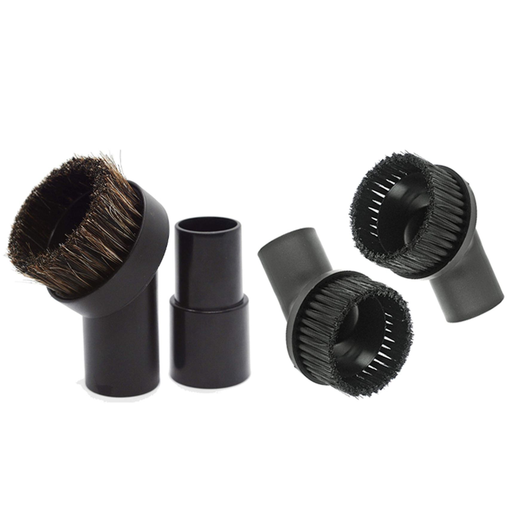 2x Mini Dusting Brush for Numatic Henry & Hetty Vacuum Cleaner (32mm) & 1set 25MM Horse Hair Round Dust Brush