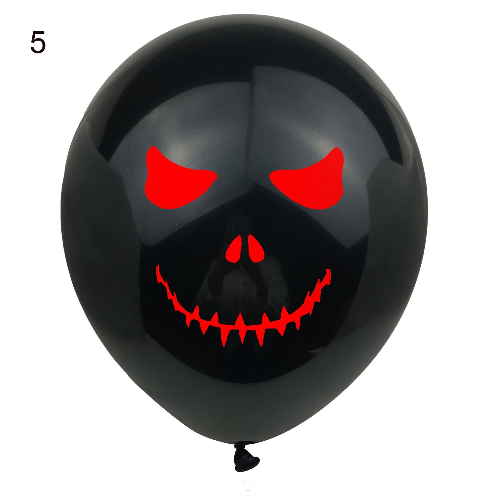 1 Set Spooky Spider Pattern Halloween Balloon Set Latex Happy Festival Balloons Kit Bar Decor