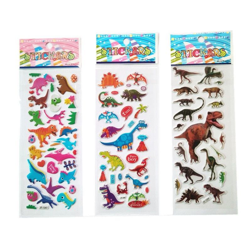 6pcs/lot Bubble Stickers Cartoon Sticker Party Favors for Kids Cute DIY Craft Scrapbook Stickers Child's gift little pony