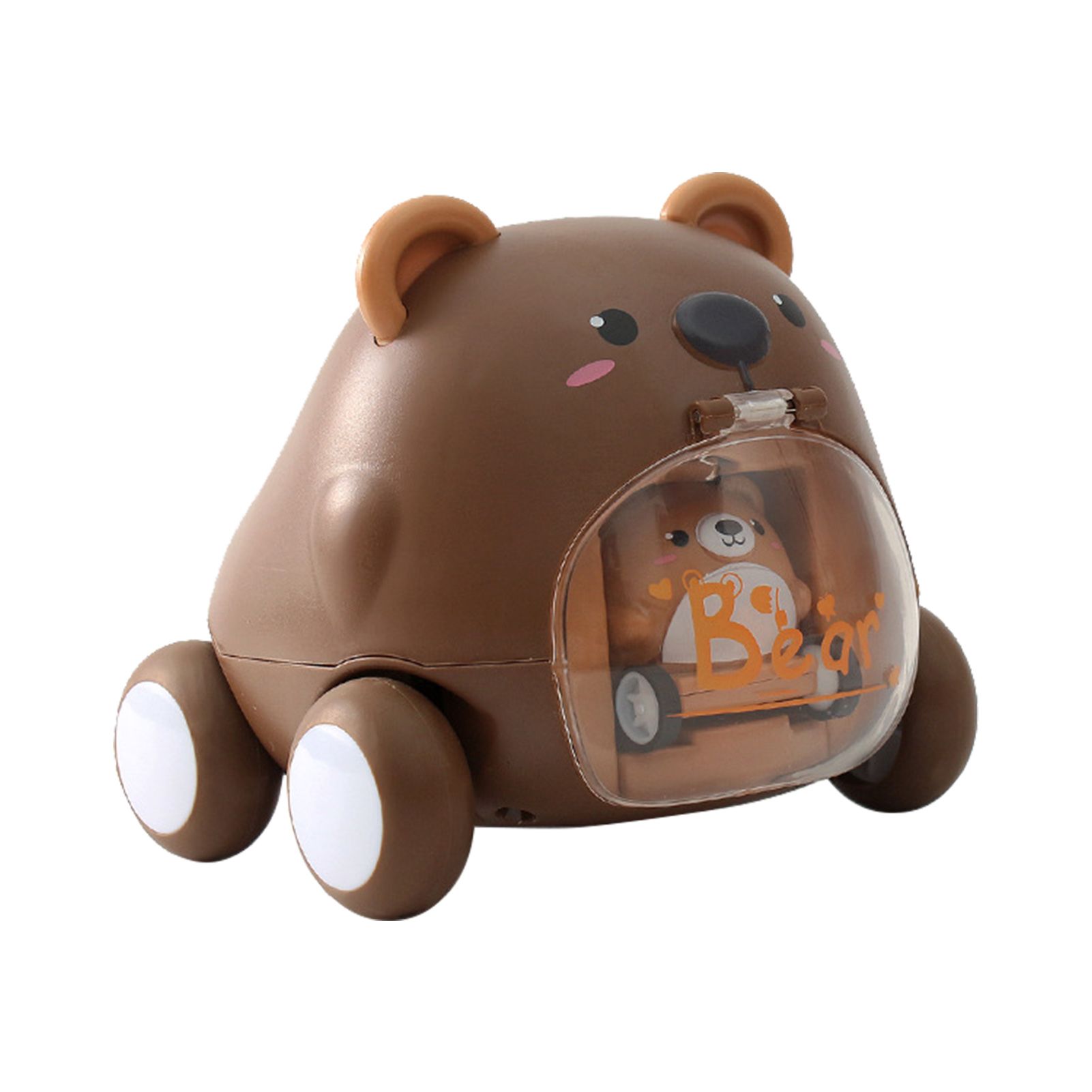 Toy Car Lovely Creative Plastic Press Mechanical Sliding Toy for Child