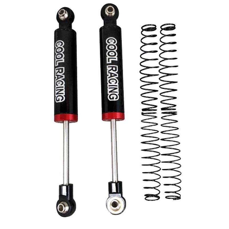 COOL RACING 2PCS 80mm Internal Spring Metal Shock Absorber for 1/10 RC TRX-4 SCX10 D90 Parts