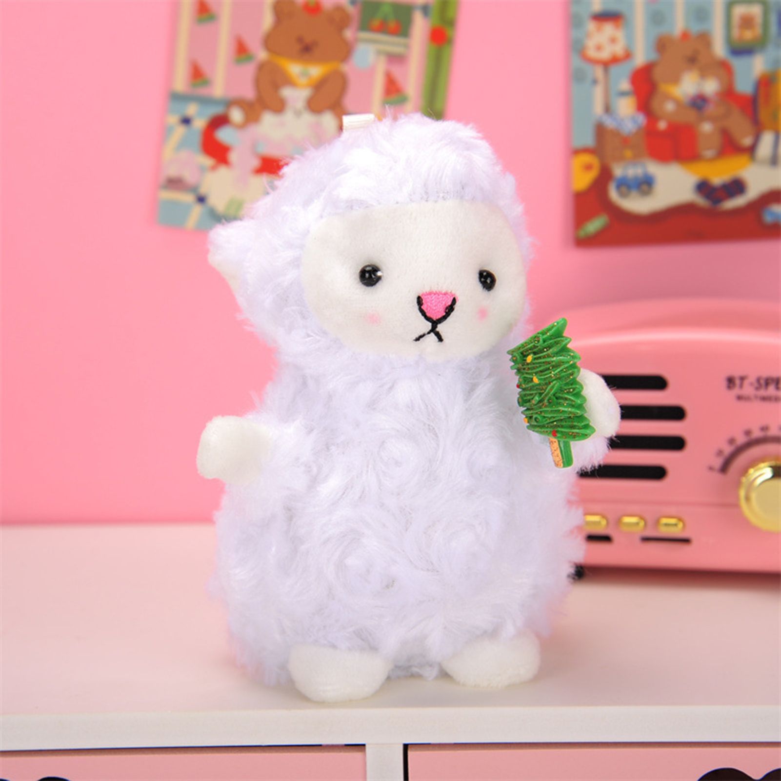 Stuffed Doll Funny Comfortable to Touch Lovely Lamb Doll