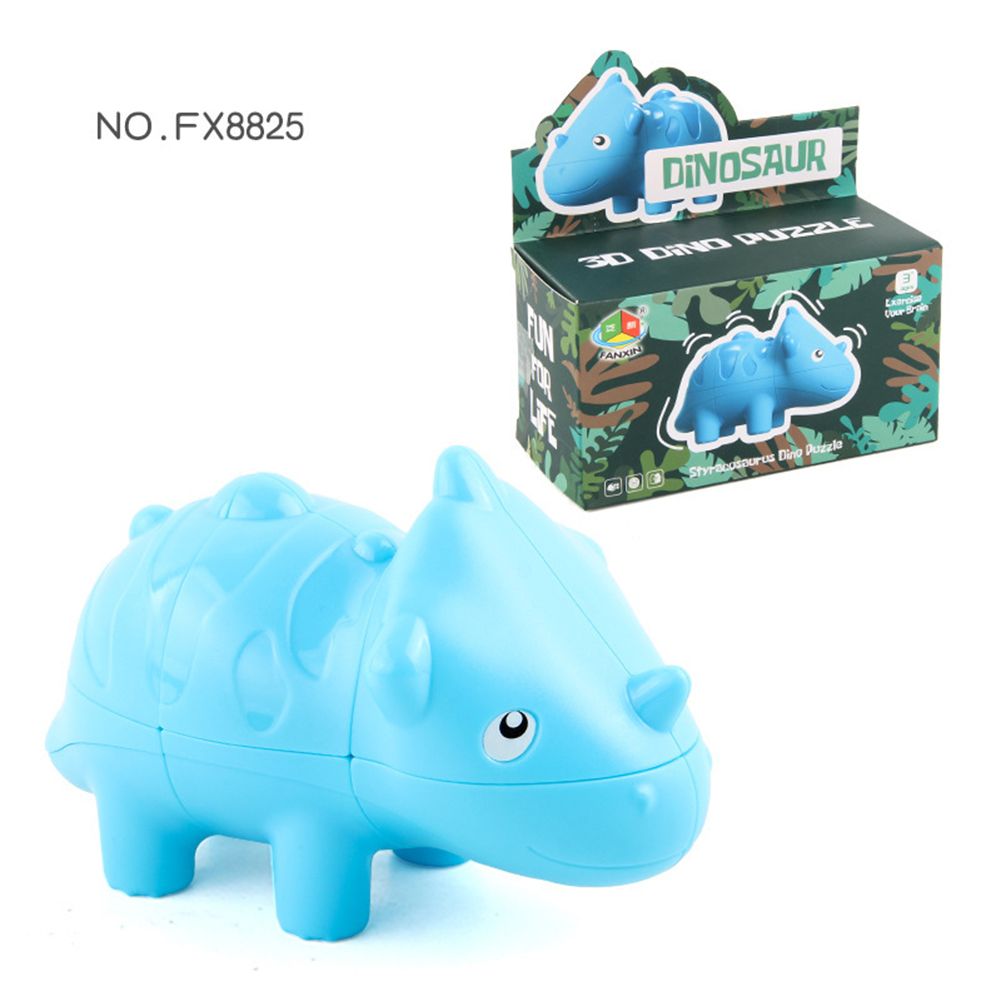 2*2 Stickerless ldren Decompression Magic Cube oy Fun Dinosaur Puzzle Cube color