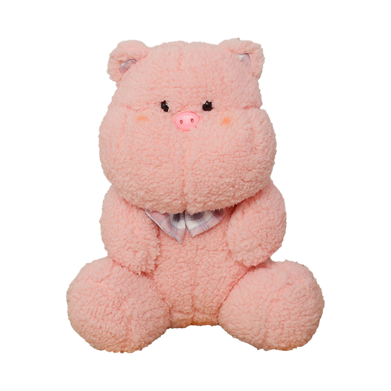 Plush Toy Tie Bow Design Decoration Fine Craftsmanship Bear Rabbit Pig Stuffed Hug Toy for Children