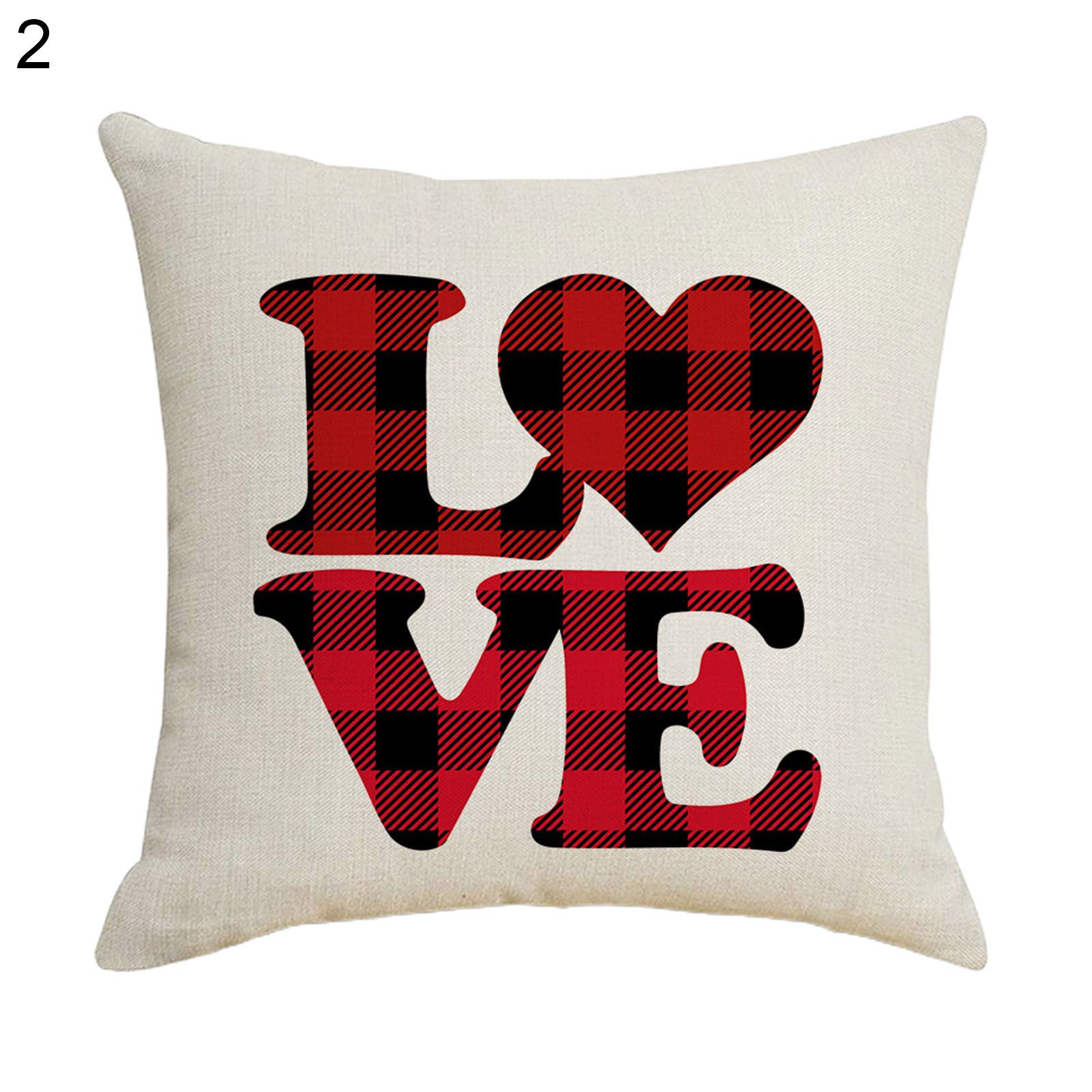low Slip Anti-deform Decorative Valentines Cushion Case