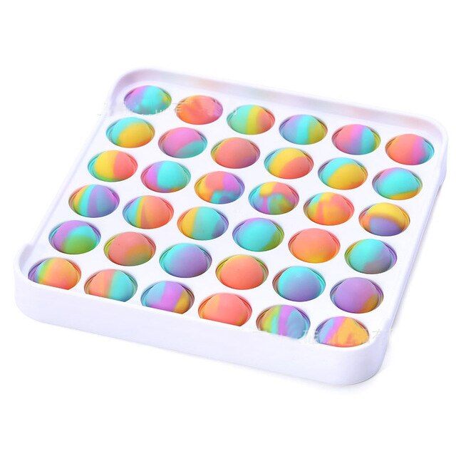 Push Bubble pop it Autism New Fidget Toys Special Needs Stress Reliever Helps Relieve Stress and Increase Focus Soft Squeeze Toy