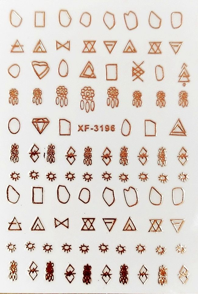 3D Nail Sticker Black Gold Moon DIY Sticker White Silver Decals Design Self Adhesive Stars Nails Decoration Art Sticker for Girl