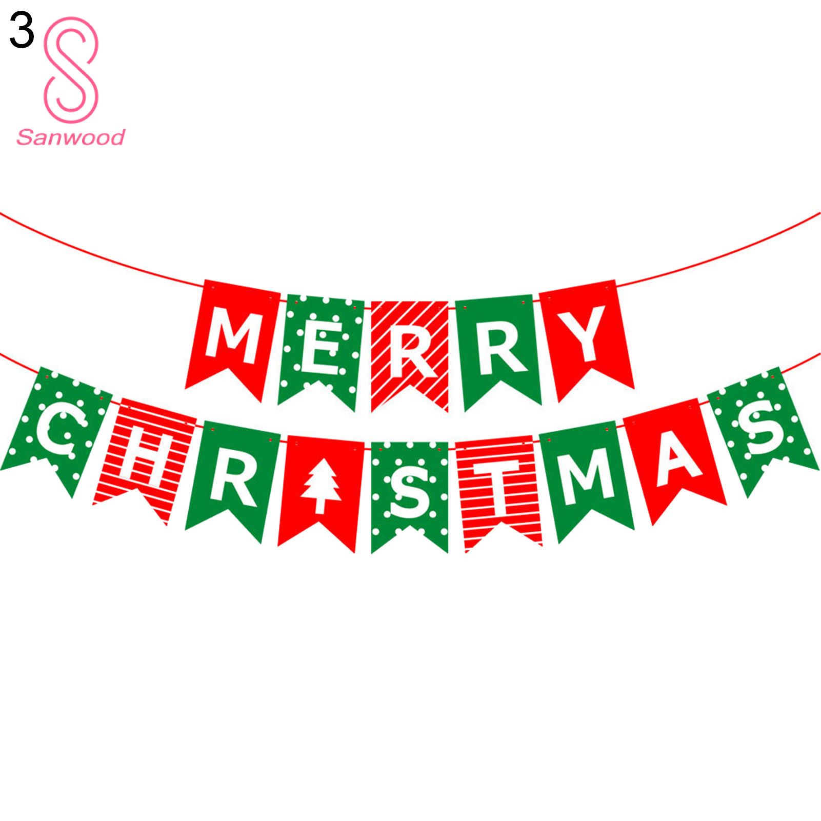 Hanging Banners Pensile Delicate DIY Christmas Party Banners