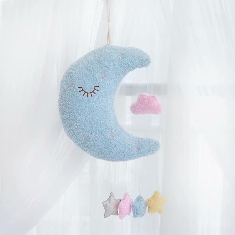 ins style cloud moon plush toy home decoration accessories pillow kawaii stuffed plush cloud moon for baby kids birthday gift