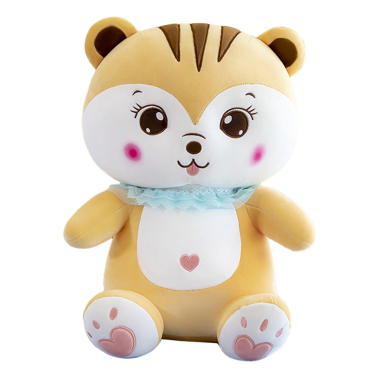 Stuffed Squirrel Doll Fine Workmanship Multicolor Simulation Stuffed Squirrel Toy