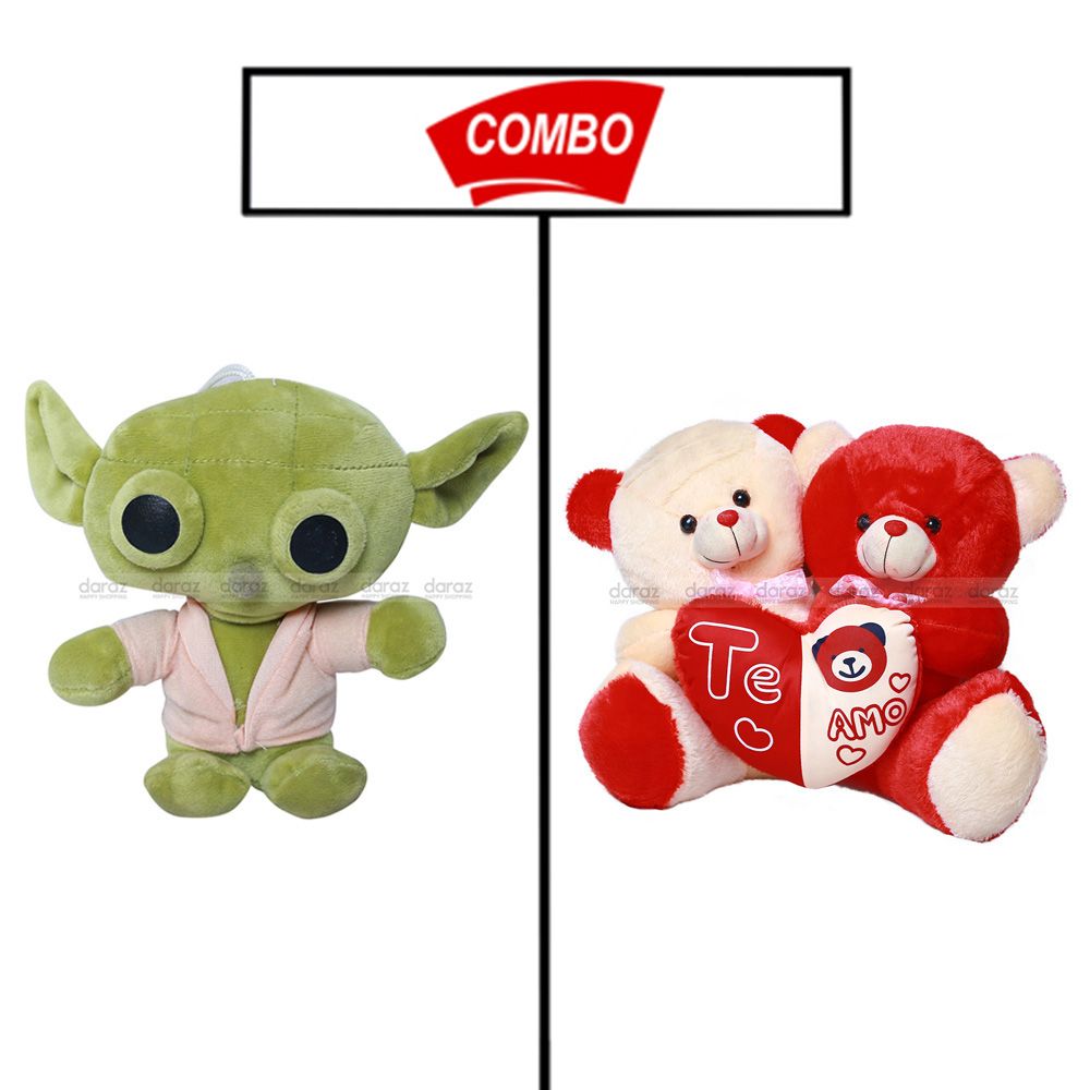One Pcs Panda and Two  Pcs Bear Combo