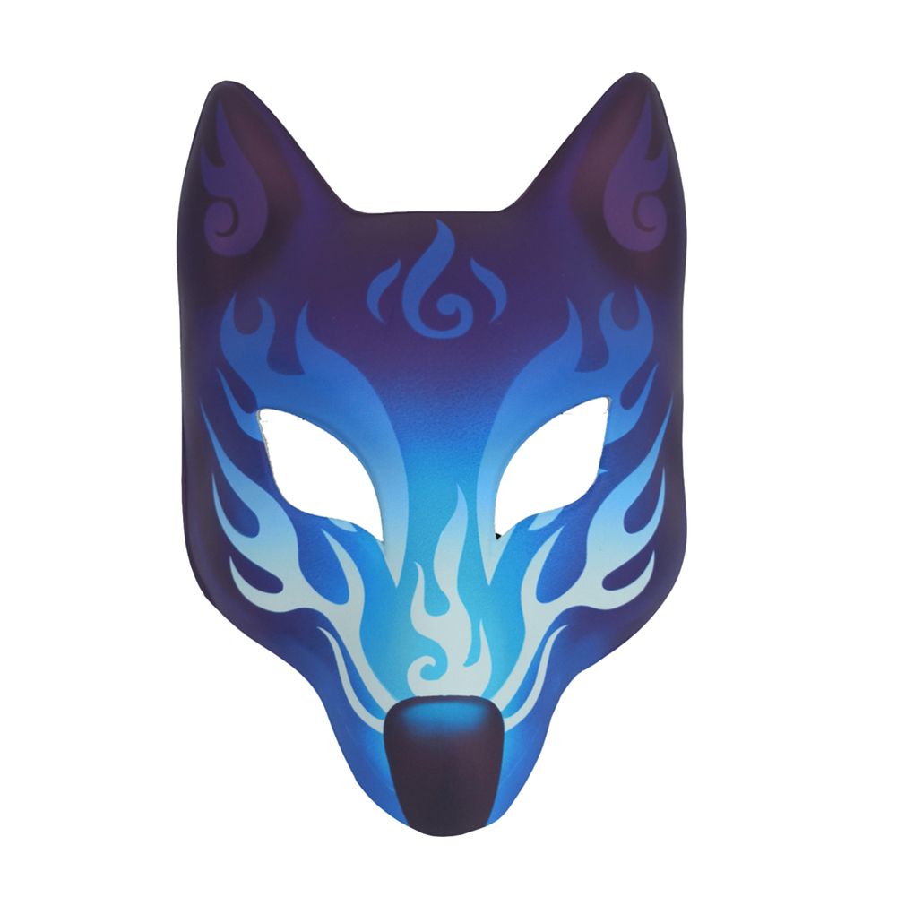Scary Constellation Flame Fox Full Face Cover Masquerade Halloween Cosplay Prop