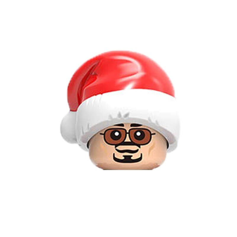 WM6104 Christmas Gifts Children Toys Building Blocks Head Accessories Movie Anime Characters Christmas Dress Up