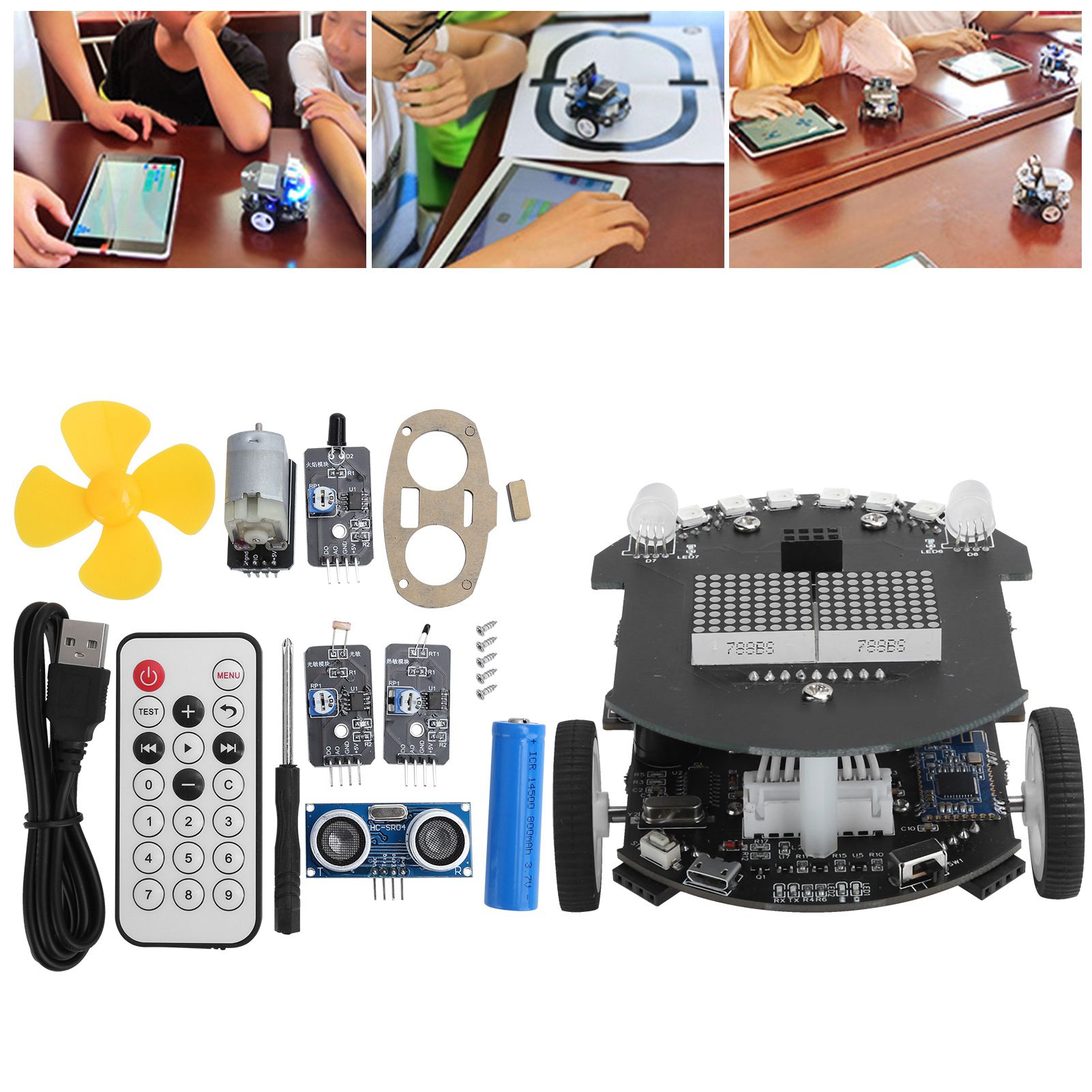 Limeng La Mechanical DIY Coding Robot Programming Remote Control Car Infrared for Children