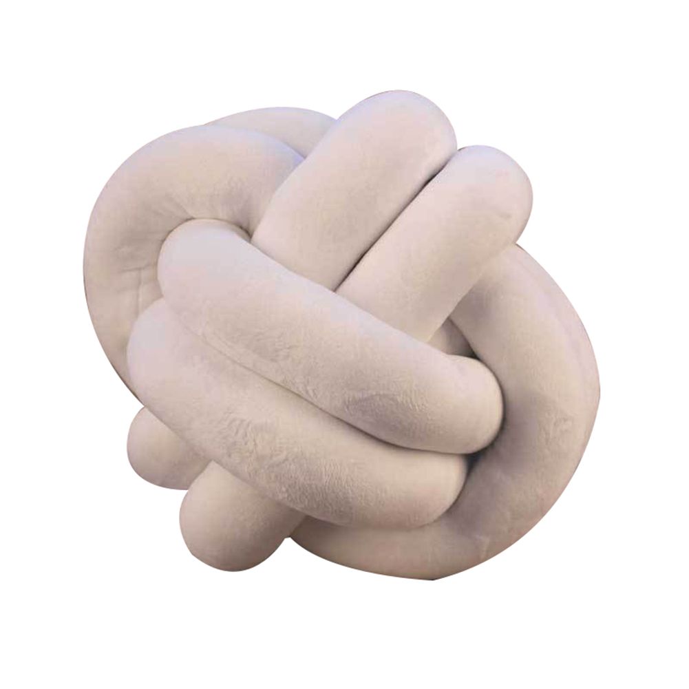 Plush Soft Knotted Ball Stuffed Throw Pillow Handmade Cushion Sofa Bed Decor