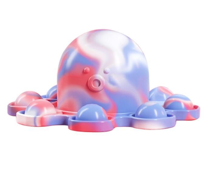 Keychain Stress   Pops It Fidget Toys Octopus Push Bubble Pops Fidget Sensory Toy For Autism Special