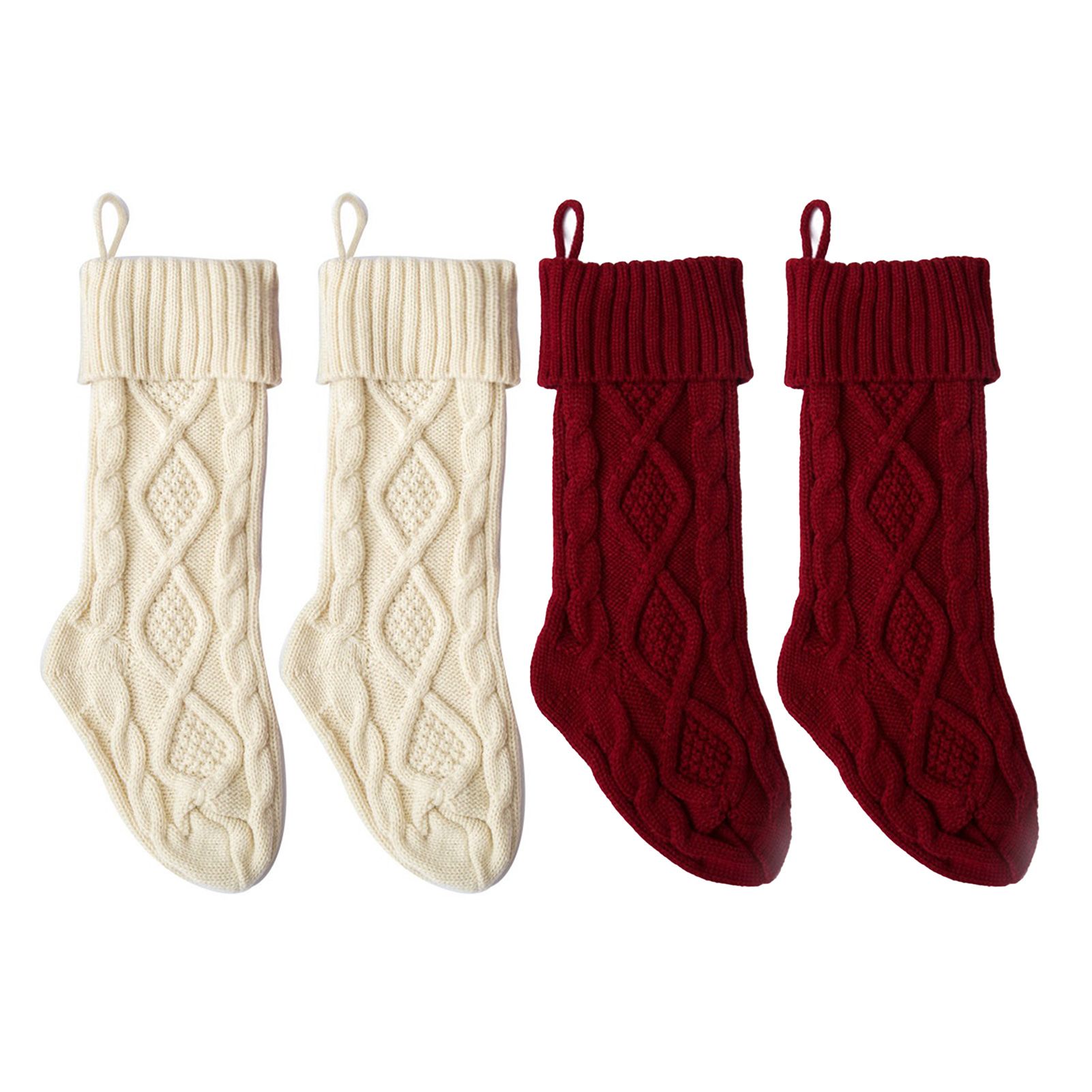 Storage Pouch Delicate Hanging Knitted Stocking Gifts Pouch