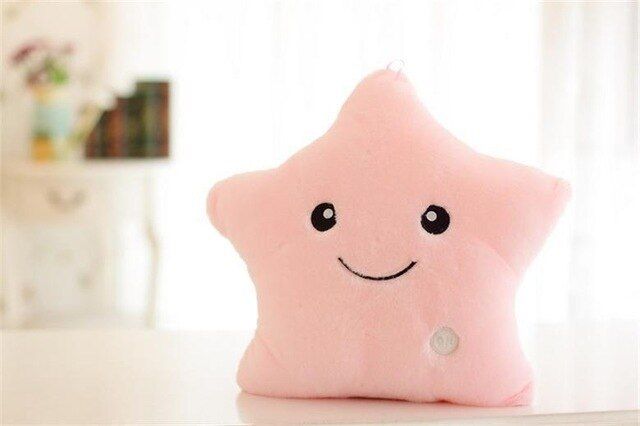2020 Luminous Pillow Star Cushion Colorful Glowing Pillow Plush Doll  For Kids Birthday Or Christmas Gift