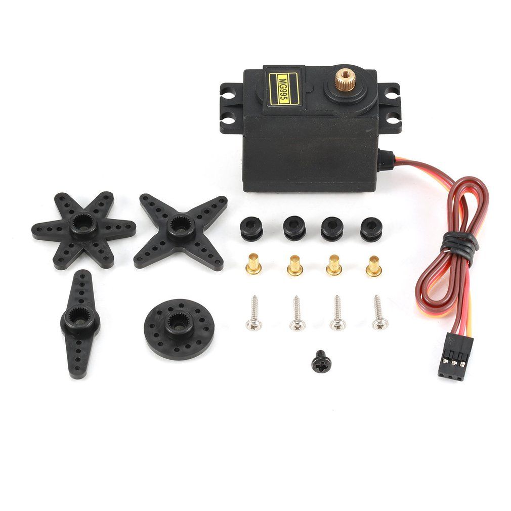 Mg995 Analog Servo Metal Gear Servo 12Kg High Torque Servo Motor For Rc Model Black